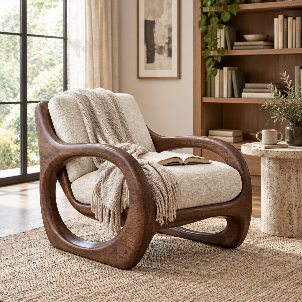 Atelier Hoop Lounge Chair in use