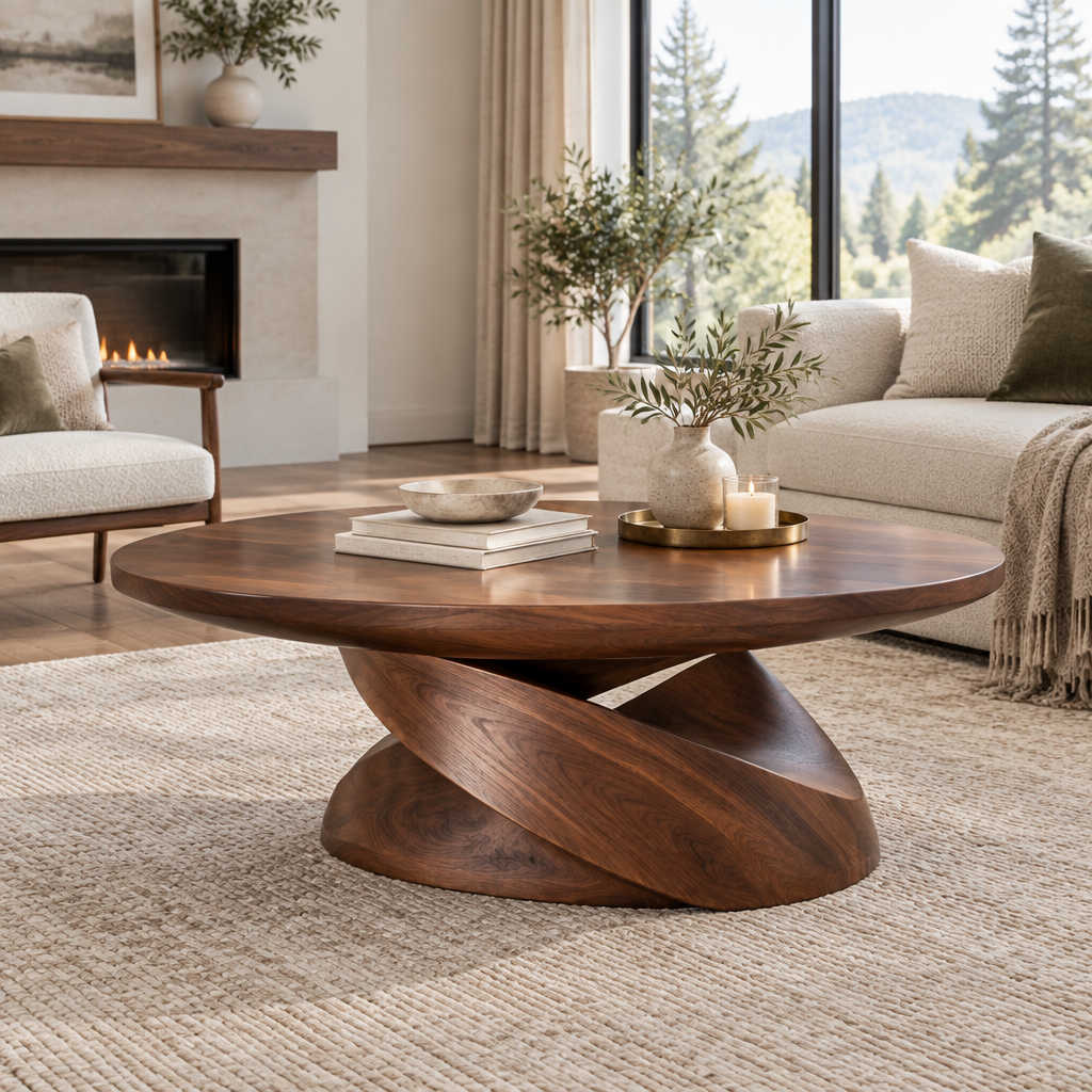 Atelier Twisted Ribbon Coffee Table side view