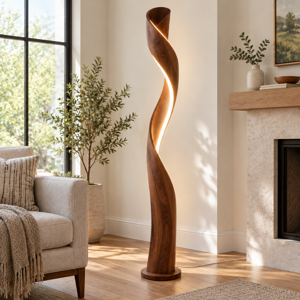 Atelier Ribbon LED Floor Lamp side view