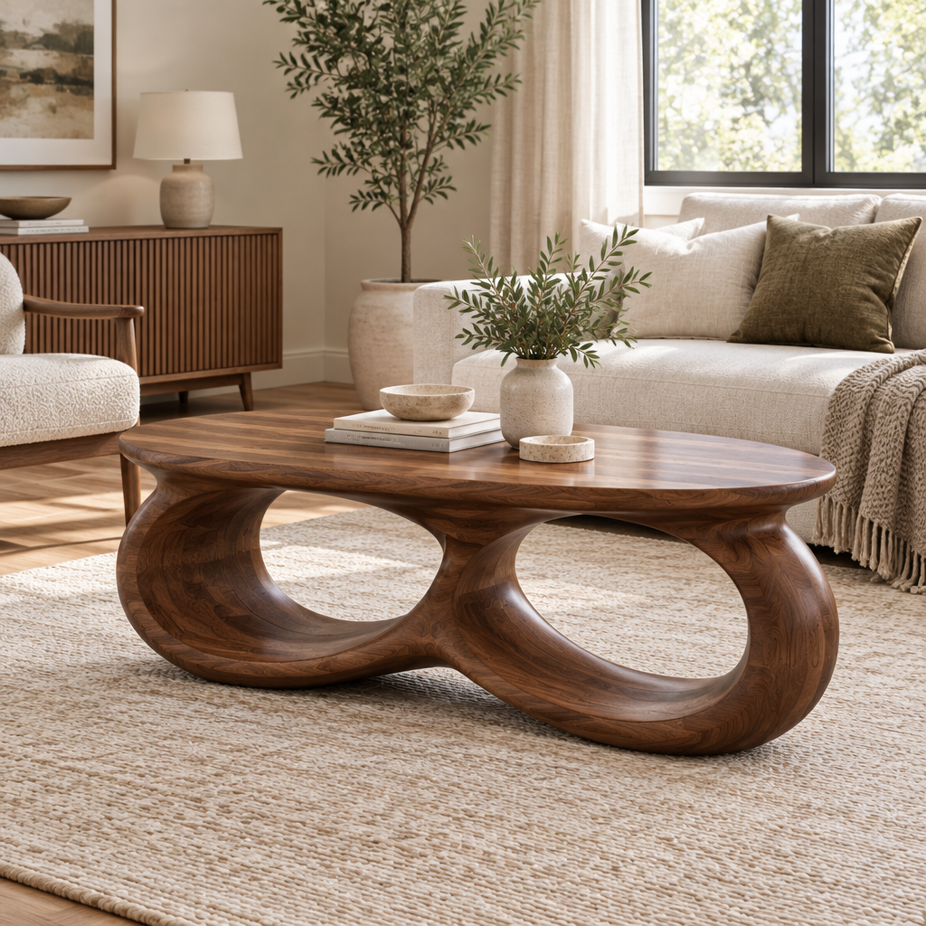 Atelier Double-Loop Coffee Table side view