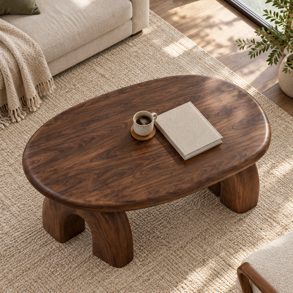Atelier Stone-Arch Coffee Table in use