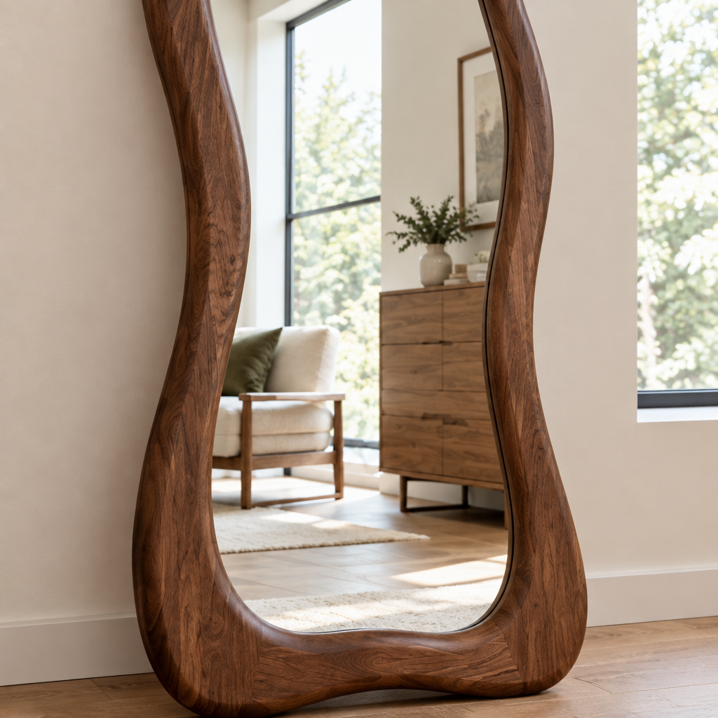 Atelier Organic Floor Mirror in use