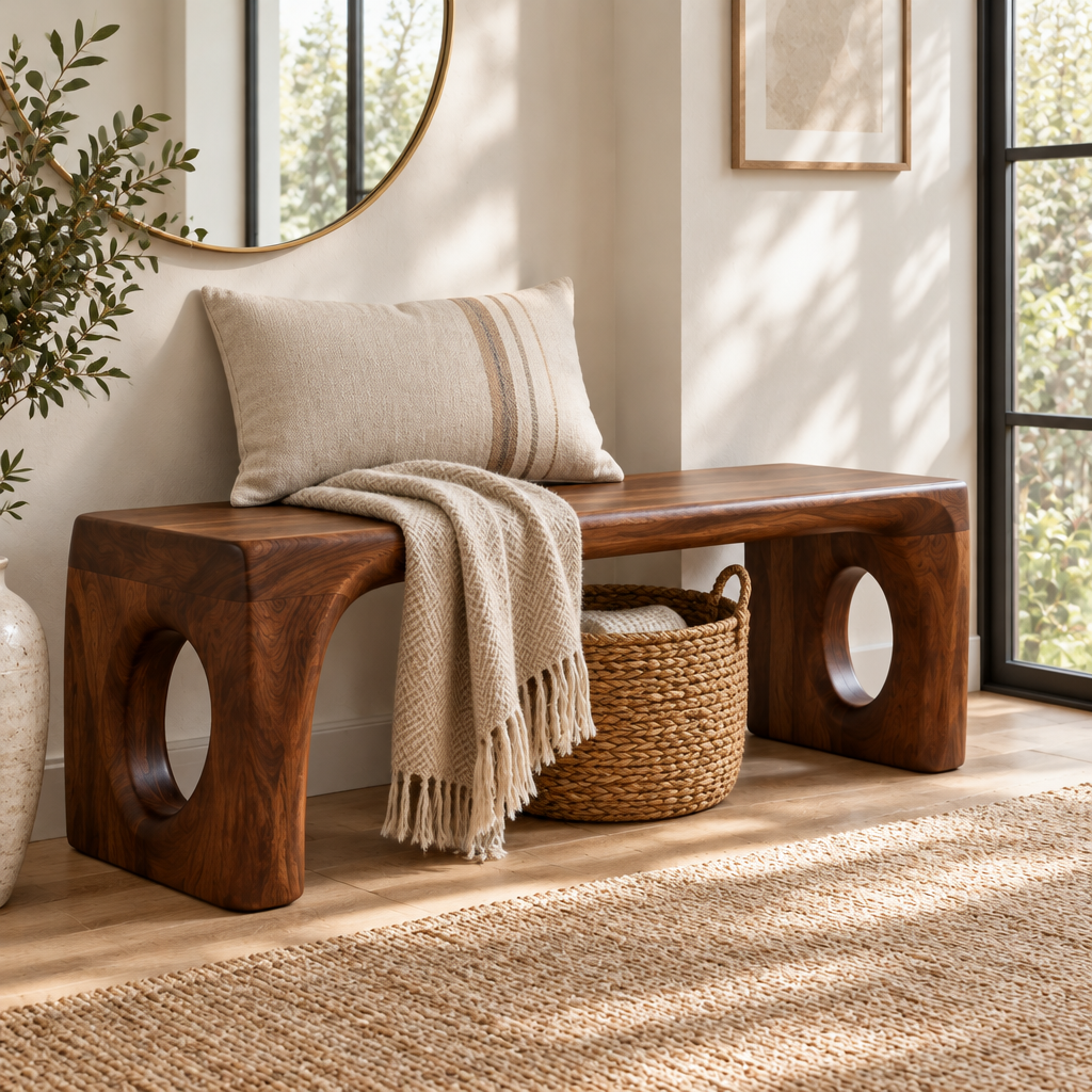 Atelier Double-Arch Bench in use