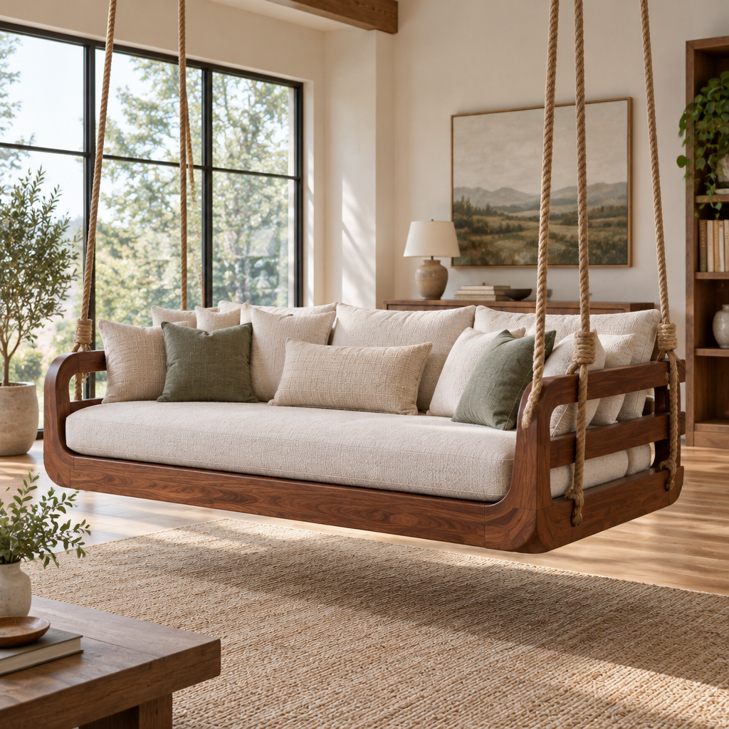 Atelier Hanging Daybed Swing side view
