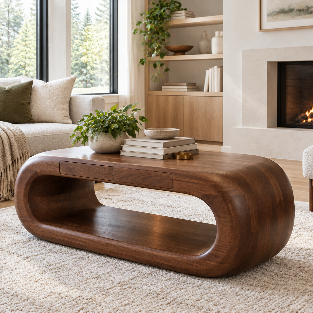 Atelier Hollow Block Coffee Table in a living space