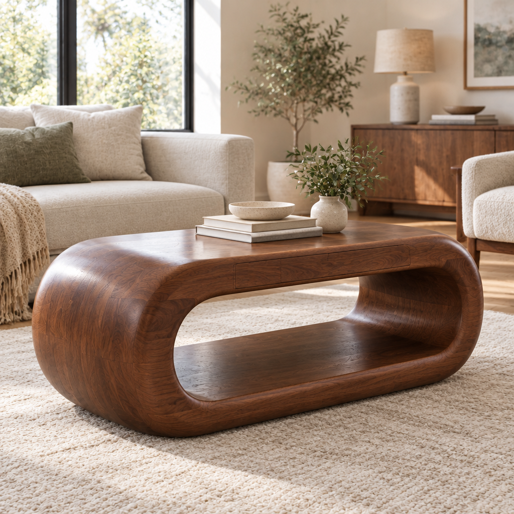 Atelier Hollow Block Coffee Table side view