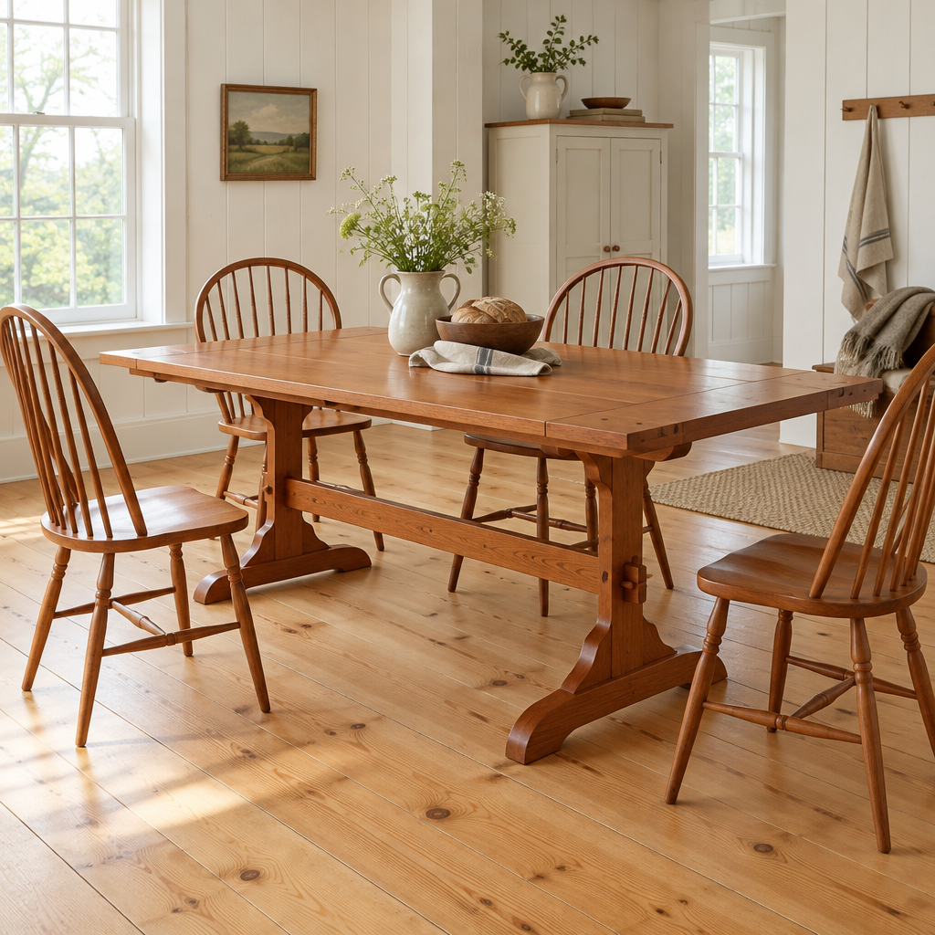 Linden Shaker Trestle Dining Table