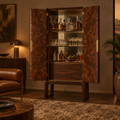 Sable Burl Bar Cabinet