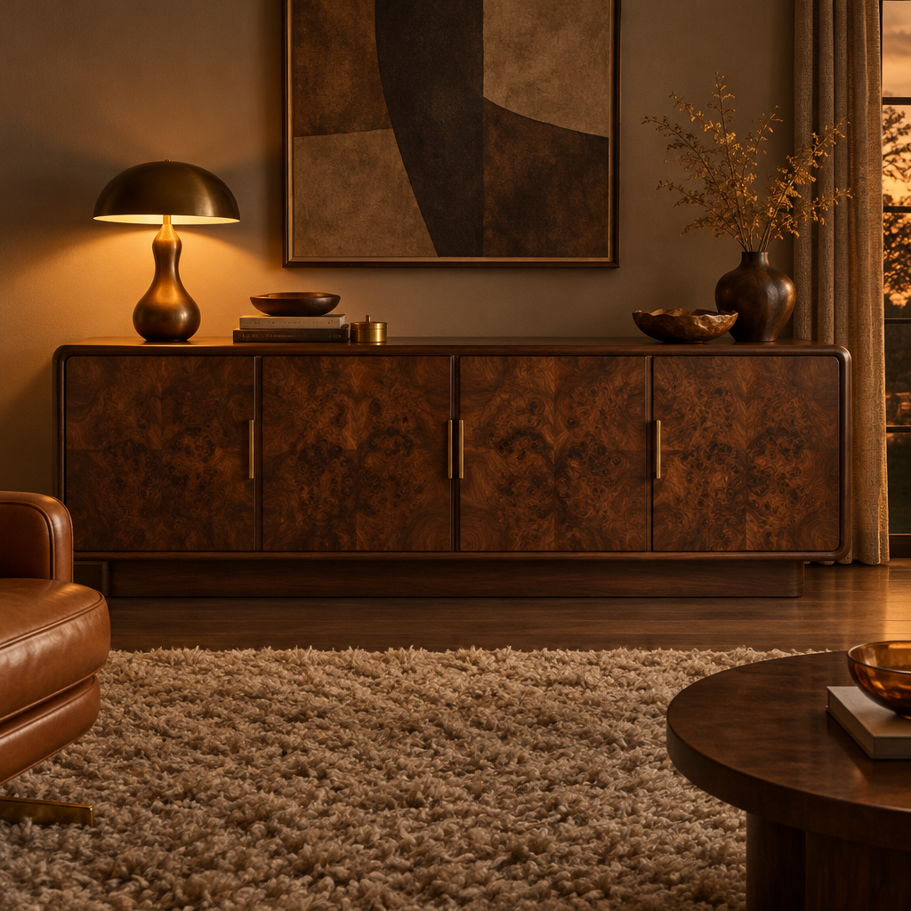 Sable Burl Credenza