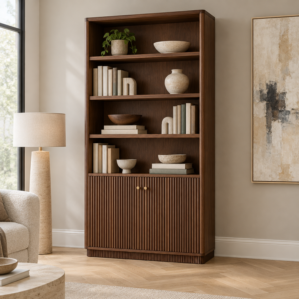 Arden Fluted Bookshelf