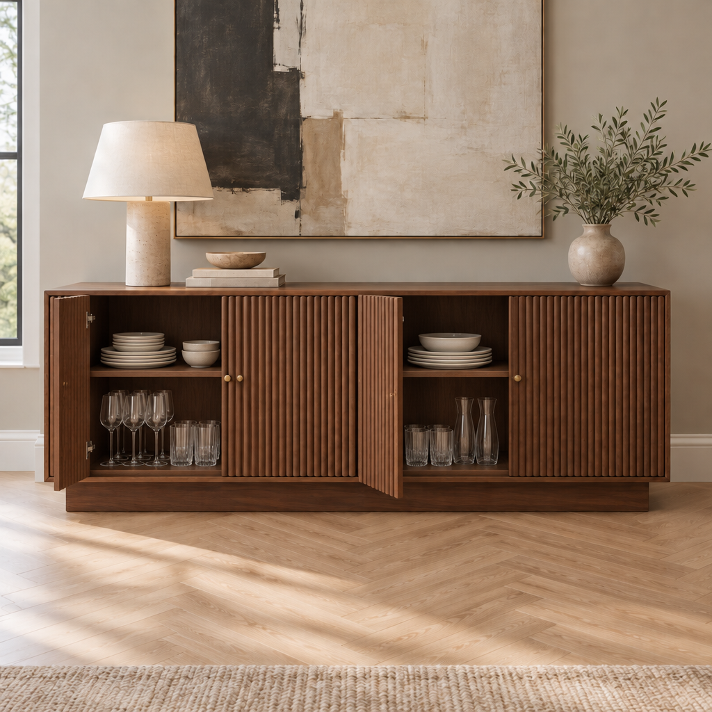 Arden Fluted Sideboard in use