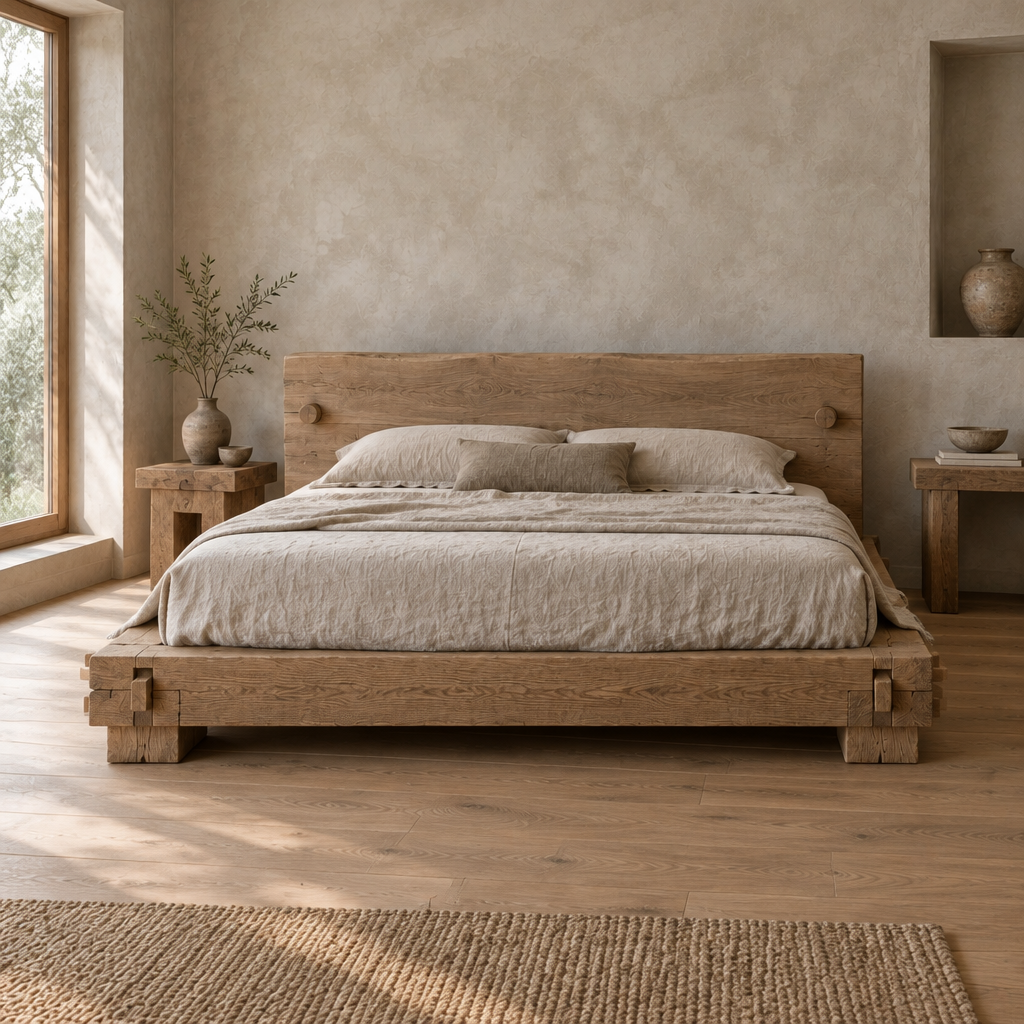 Basalt Plinth Bed in use