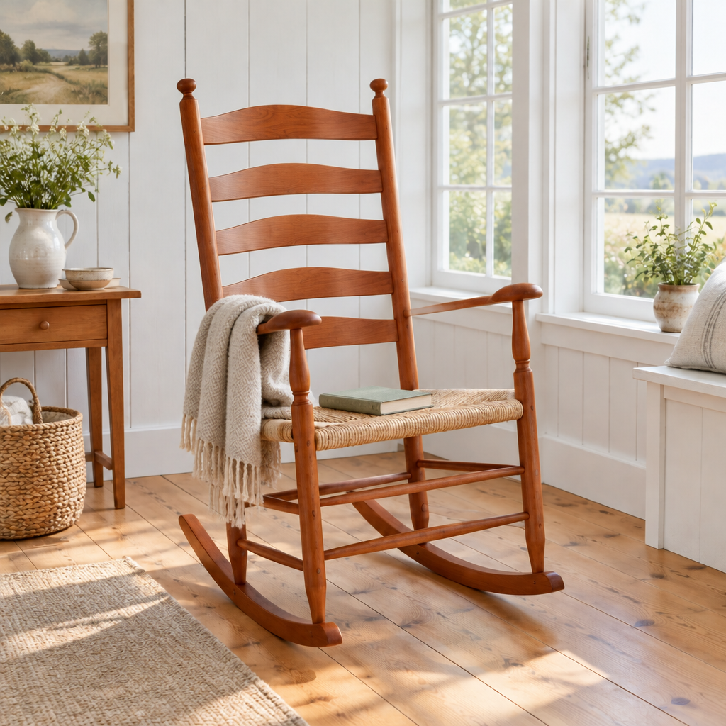Linden Shaker Rocking Chair in use