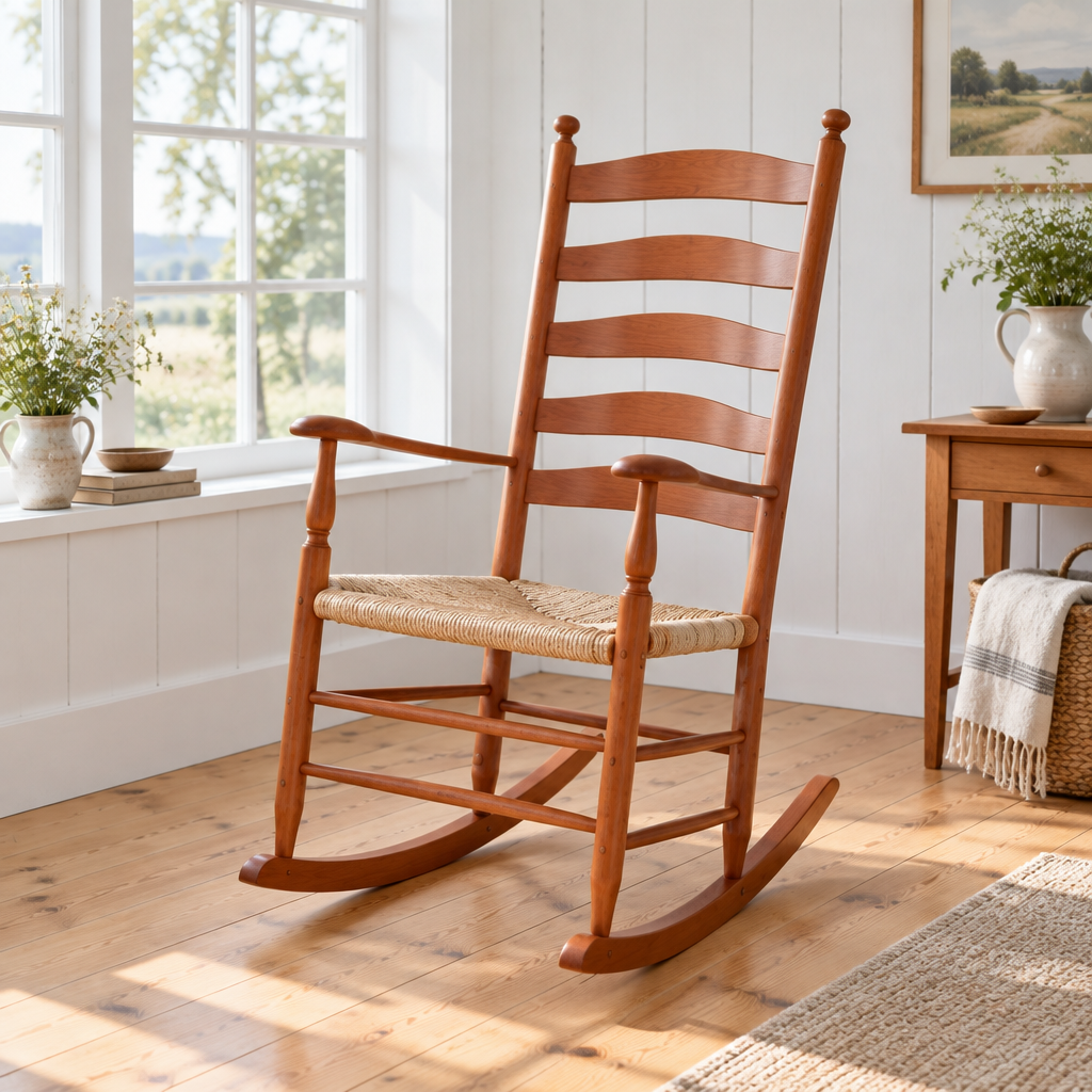 Linden Shaker Rocking Chair side view