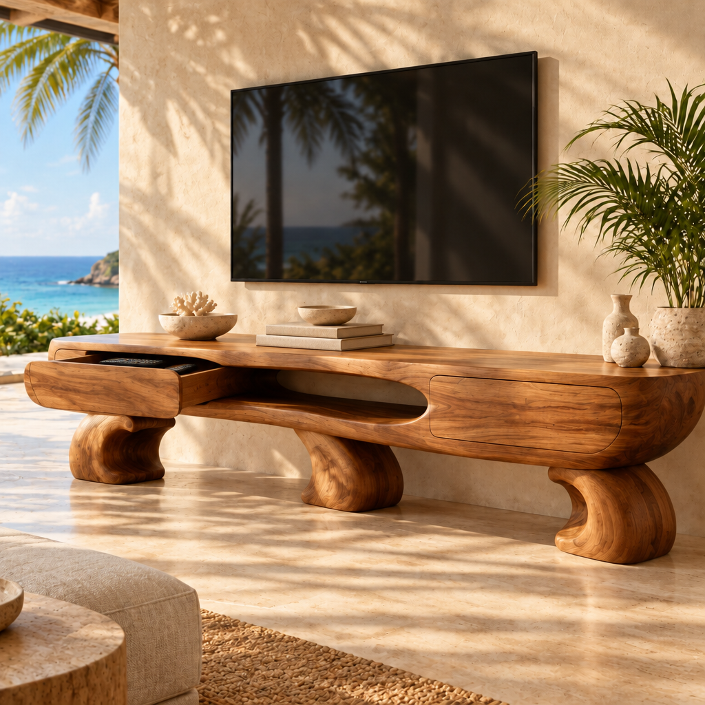 Solana Swell Arch Media Console in use