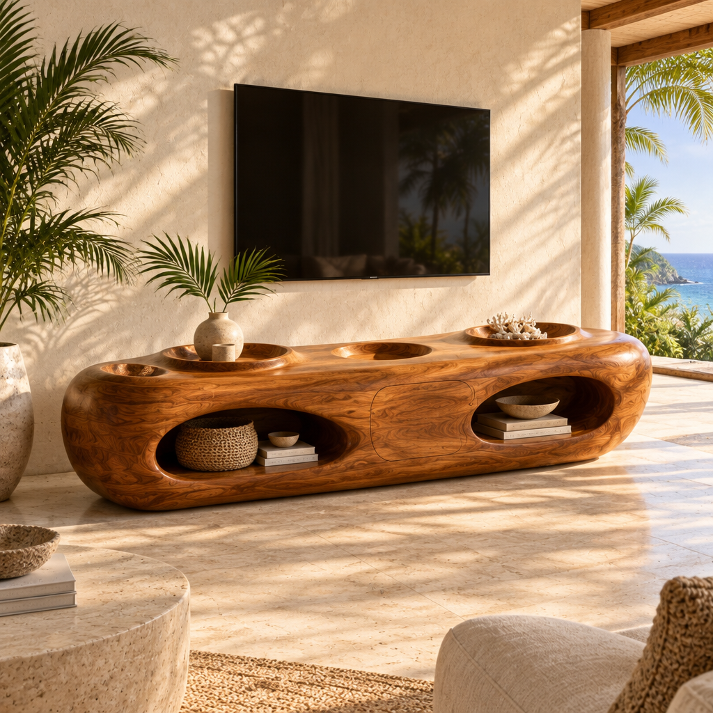 Solana Tide-Pool Media Console side view