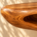 Solana Seed-Pod Vanity teak grain close-up