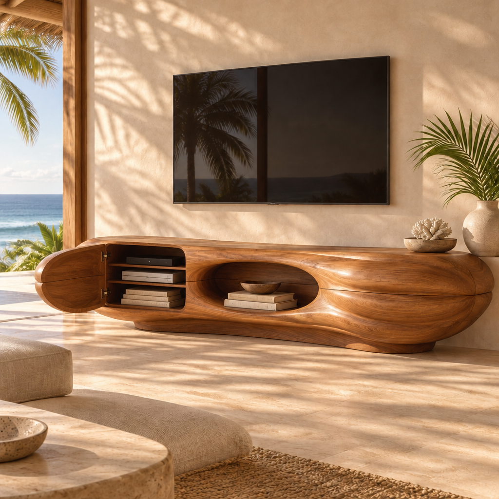 Solana Clamshell Media Console in use