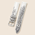 Himalayan Black Lizard Leather Watch Strap leather watch strap, flat lay