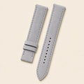 Light Gray Nubuck Leather Watch Strap leather watch strap, flat lay