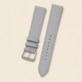 Light Grey Epsom Leather Watch Strap leather watch strap, flat lay