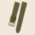 Olive Pueblo Leather Watch Strap leather watch strap, flat lay