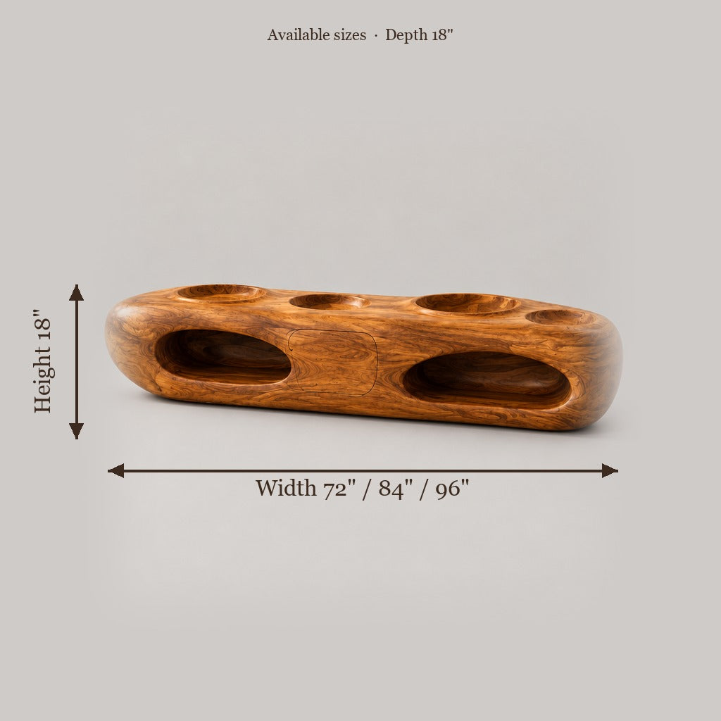 Solana Tide-Pool Media Console size chart