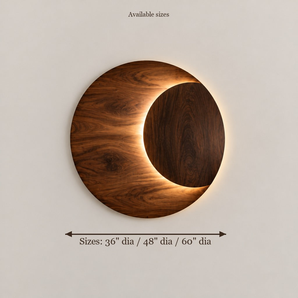 Atelier Eclipse LED Wall Sculpture size chart