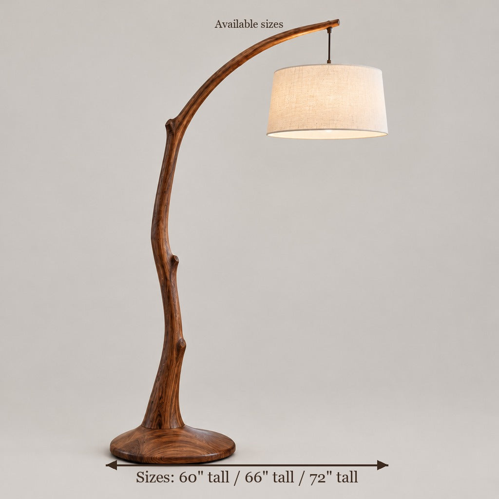 Atelier Arching Branch Floor Lamp size chart