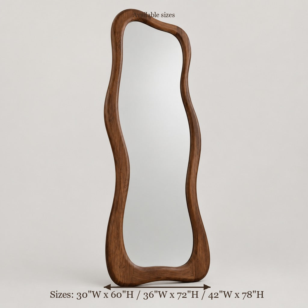 Atelier Organic Floor Mirror size chart