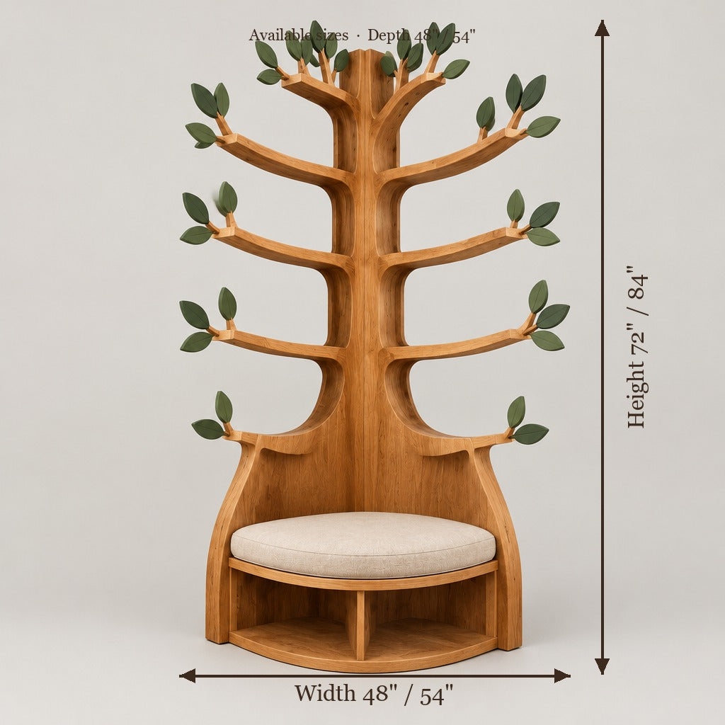 Rowan Kids Tree Reading Nook size chart