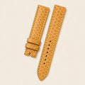 Tan Brown Sea Snake Leather Watch Strap leather watch strap, flat lay