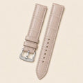 Taupe Alligator Leather Watch Strap leather watch strap, flat lay