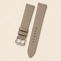Taupe & Gold Epsom Leather Watch Strap leather watch strap, flat lay