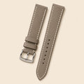 Taupe Epsom Leather Watch Strap leather watch strap, flat lay