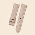 Taupe Lizard Leather Watch Strap leather watch strap, flat lay