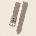 Taupe Nubuck Leather Watch Strap leather watch strap, flat lay